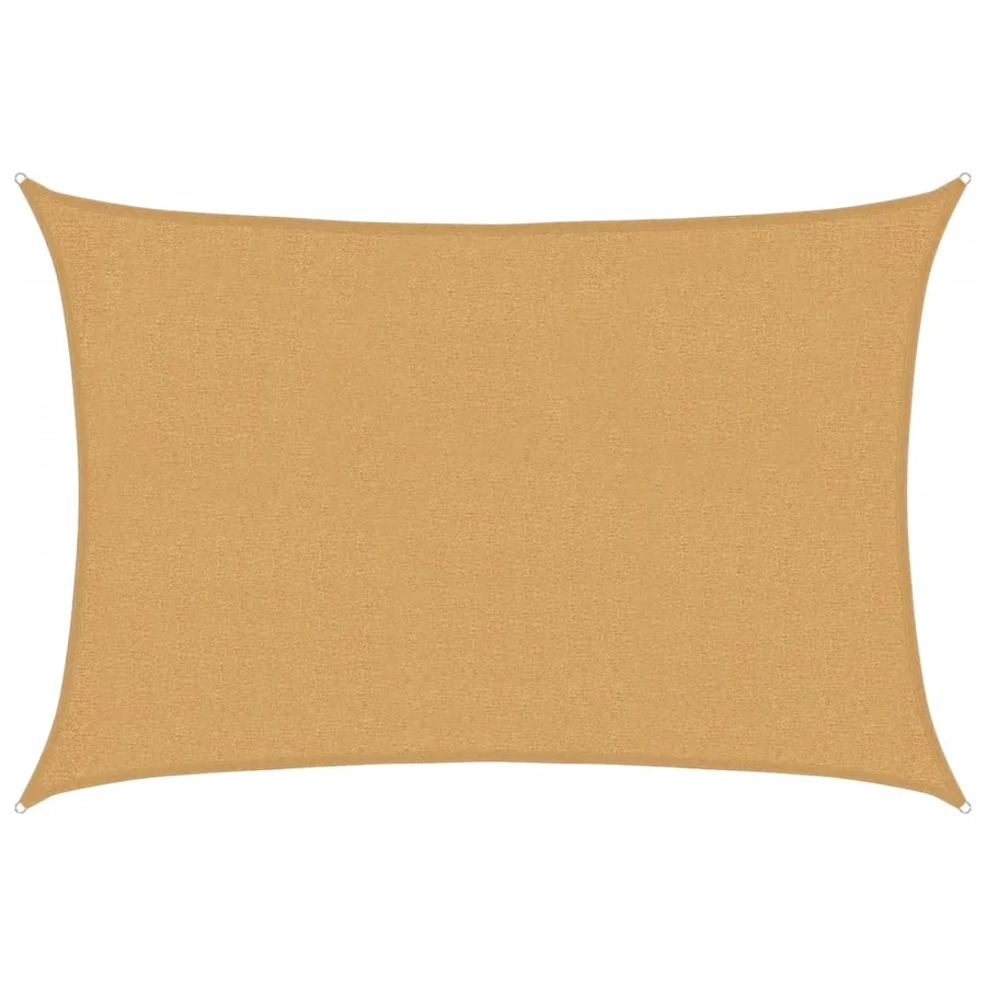 Voile d'ombrage 160 g/m² rectangulaire sable 2x2,5 m PEHD - 2