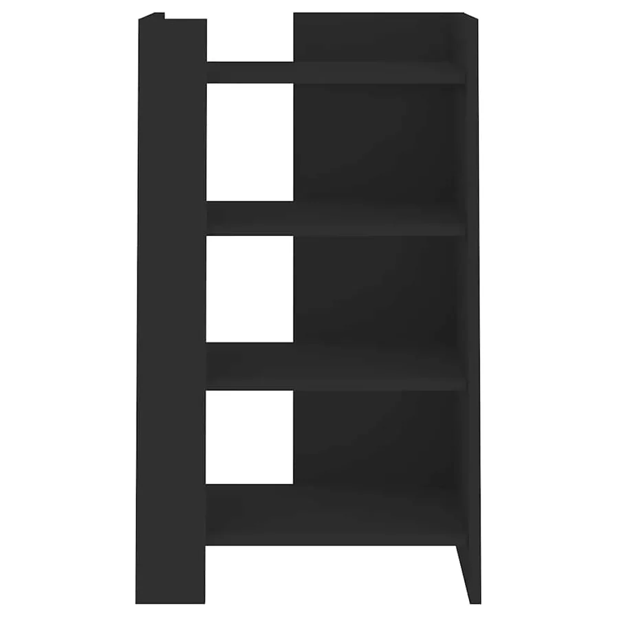 Buffet noir 45x35x75 cm bois d’ingénierie - 4