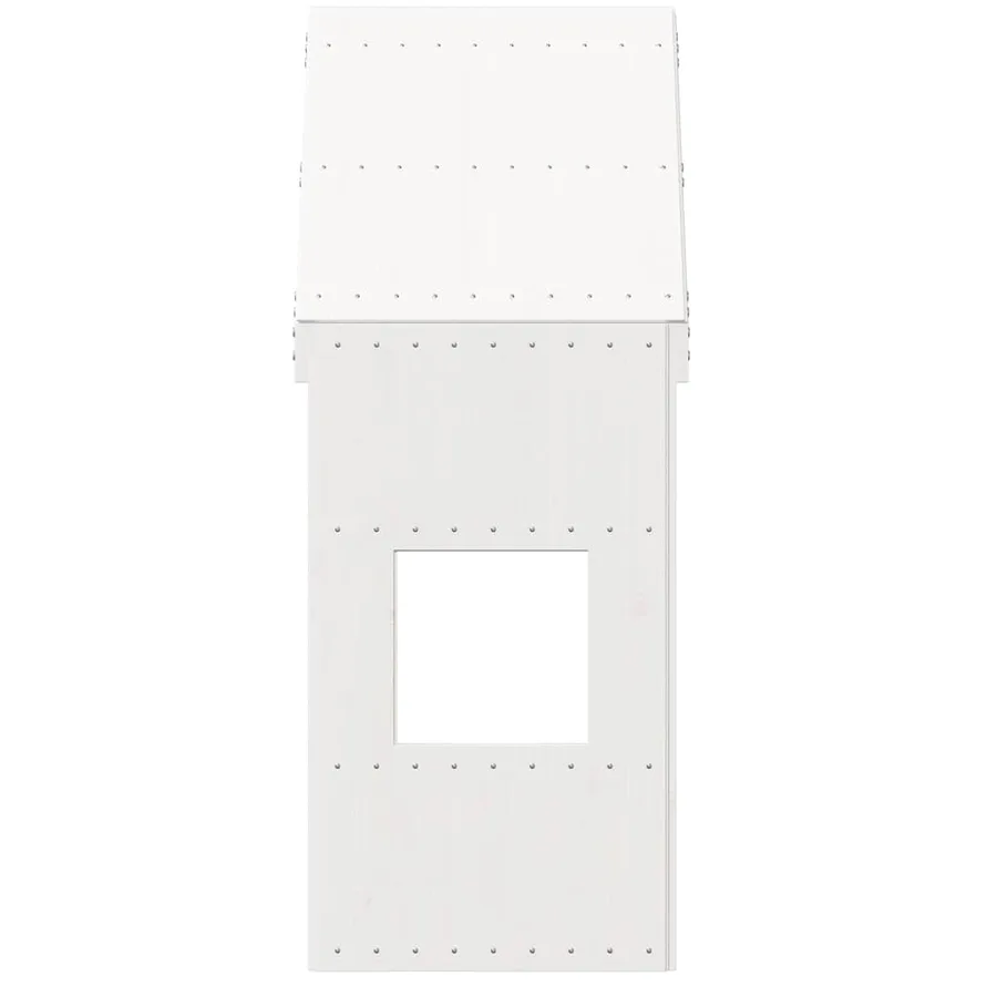 Toit de lit pour enfants blanc 55x84x132 cm bois de pin massif - 4