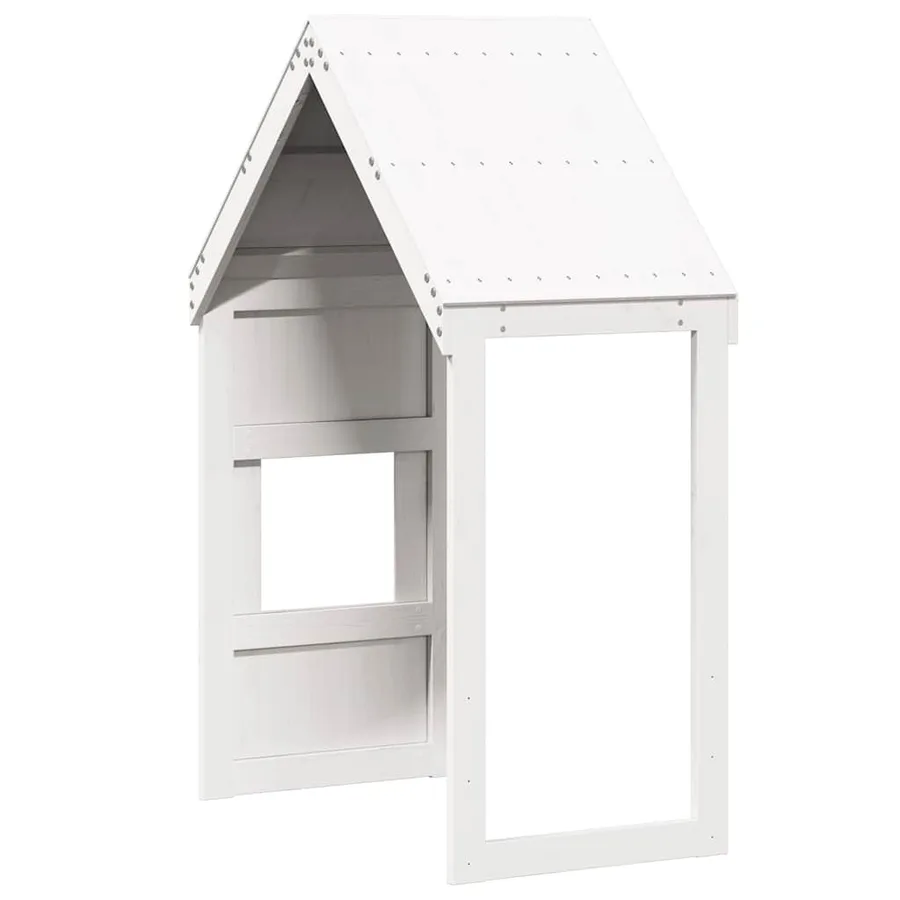 Toit de lit pour enfants blanc 55x84x132 cm bois de pin massif - 6