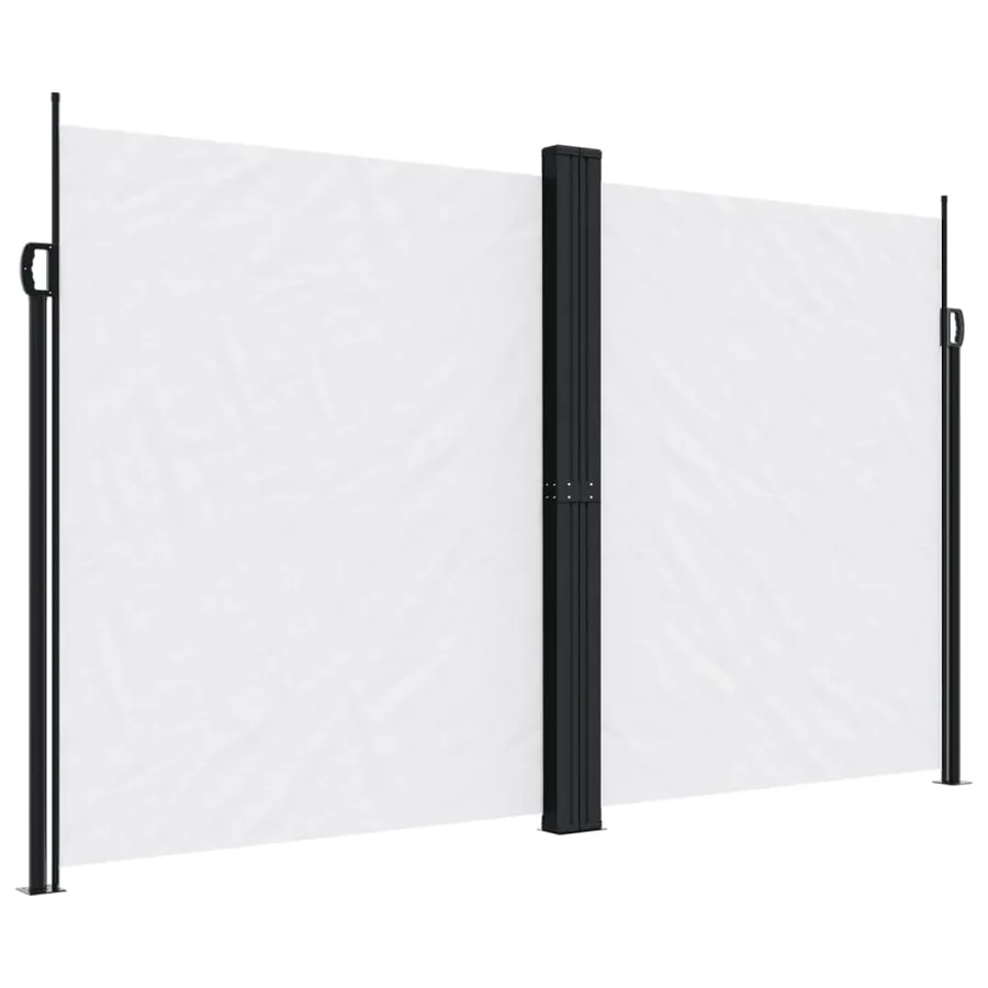 Auvent latéral rétractable blanc 200x1200 cm - 2