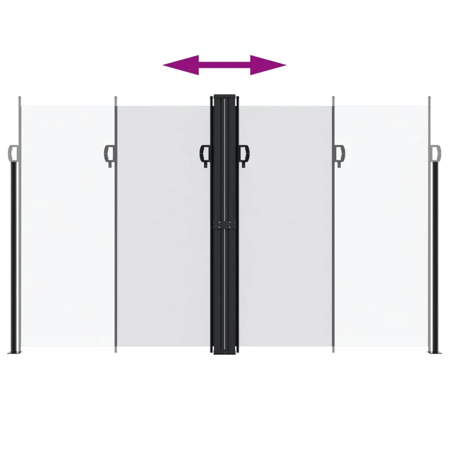 Auvent latéral rétractable blanc 200x1200 cm - 5