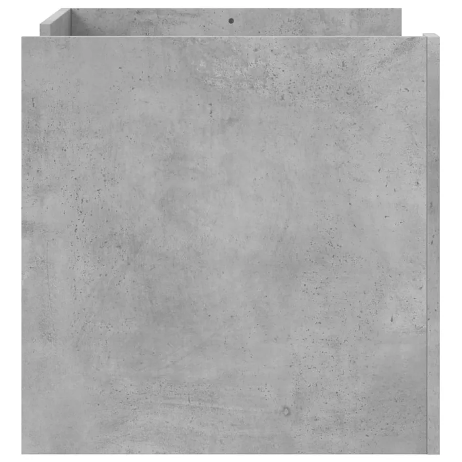 Table basse gris béton 80x50x50 cm bois d'ingénierie - 5
