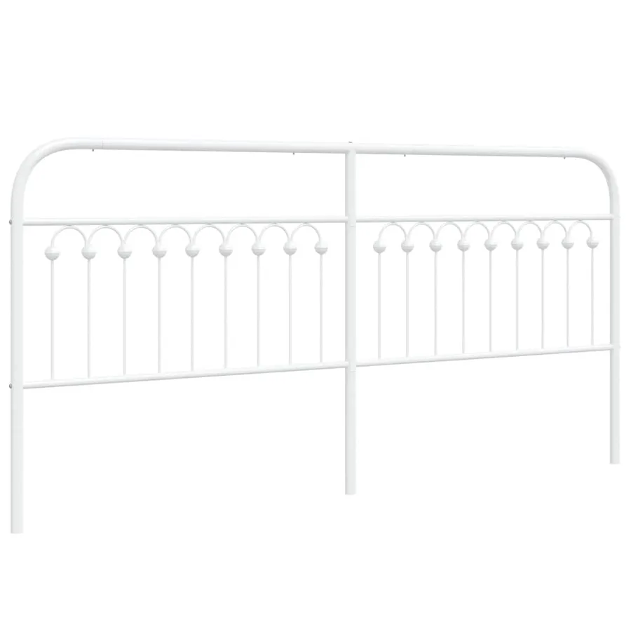Tête de lit de remplacement métal blanc 200 cm - 2
