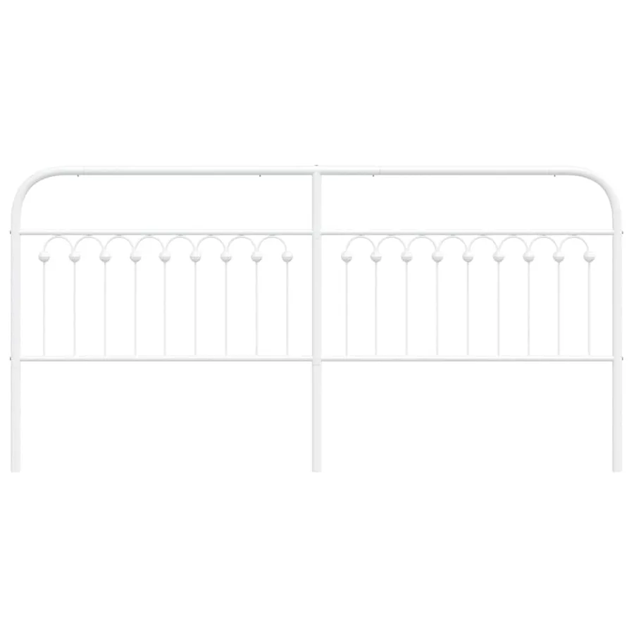 Tête de lit de remplacement métal blanc 200 cm - 4