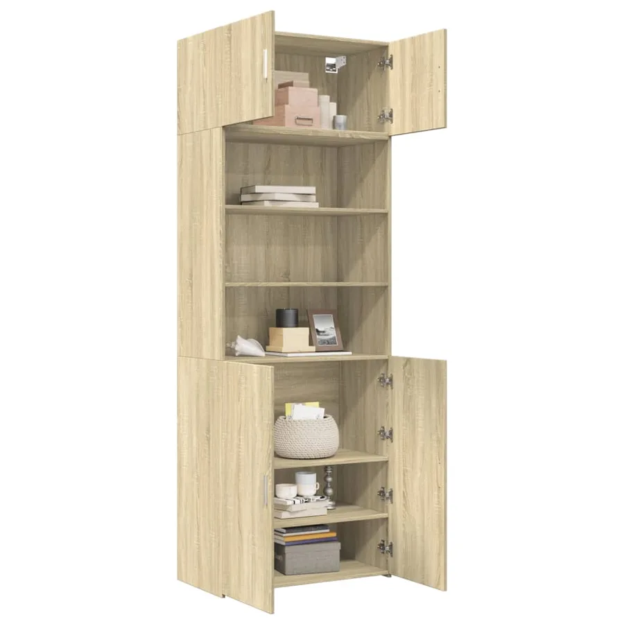 Armoire de rangement chêne sonoma 80x42,5x225 cm - 3