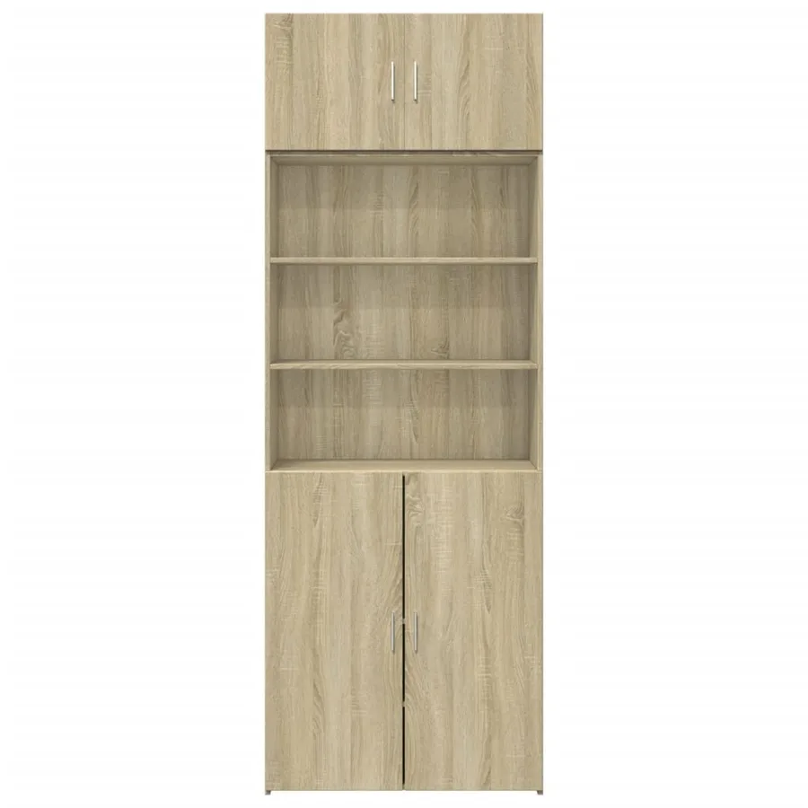 Armoire de rangement chêne sonoma 80x42,5x225 cm - 4