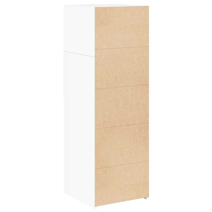 Buffet haut blanc 40x42,5x124 cm bois d'ingénierie - 6
