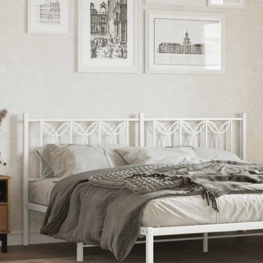 Tête de lit de remplacement métal blanc 180 cm