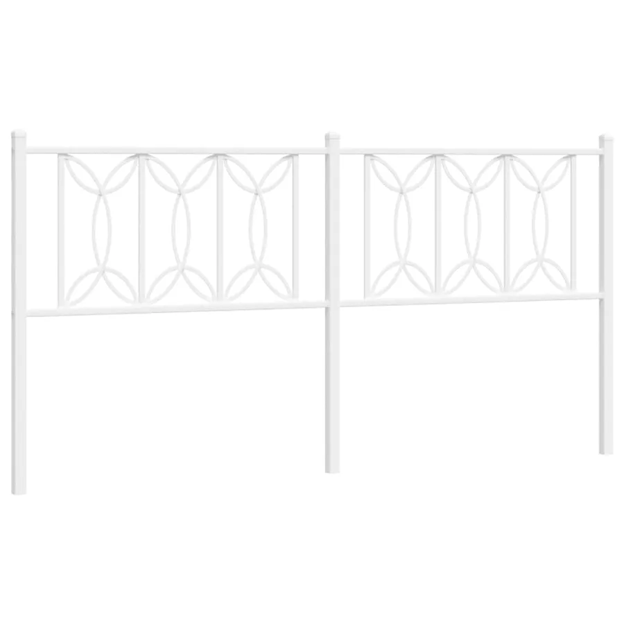 Tête de lit de remplacement métal blanc 180 cm - 2