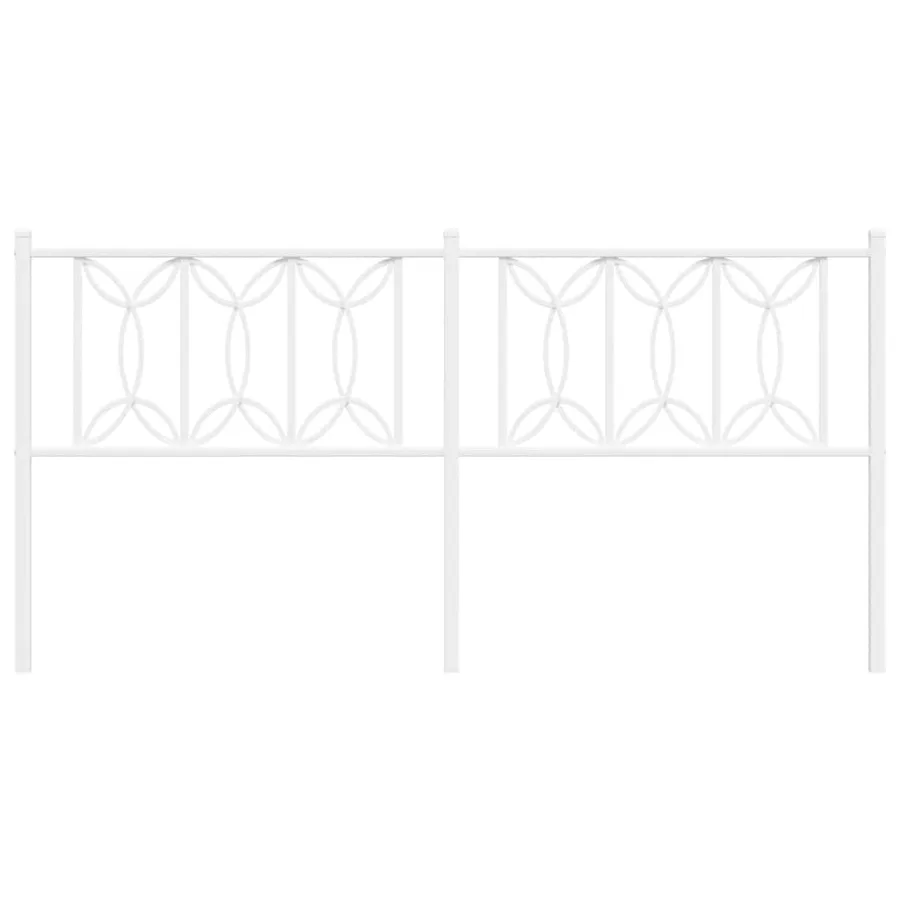 Tête de lit de remplacement métal blanc 180 cm - 4