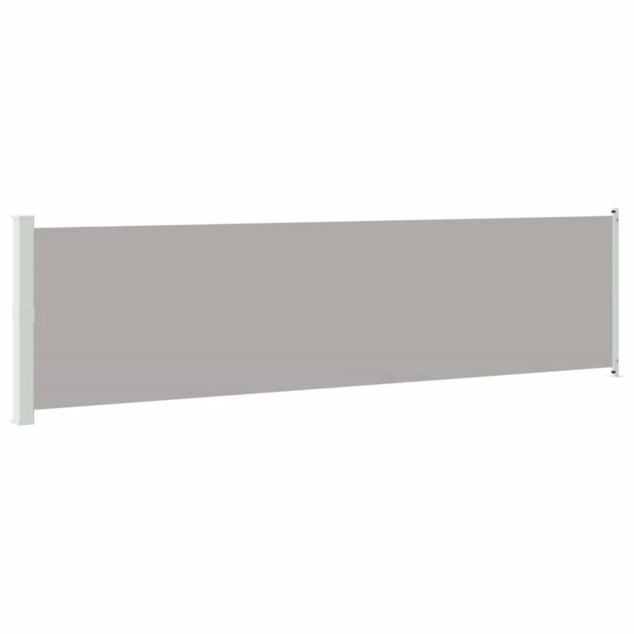 Retractable patio side awning 600x160 cm grey - 2