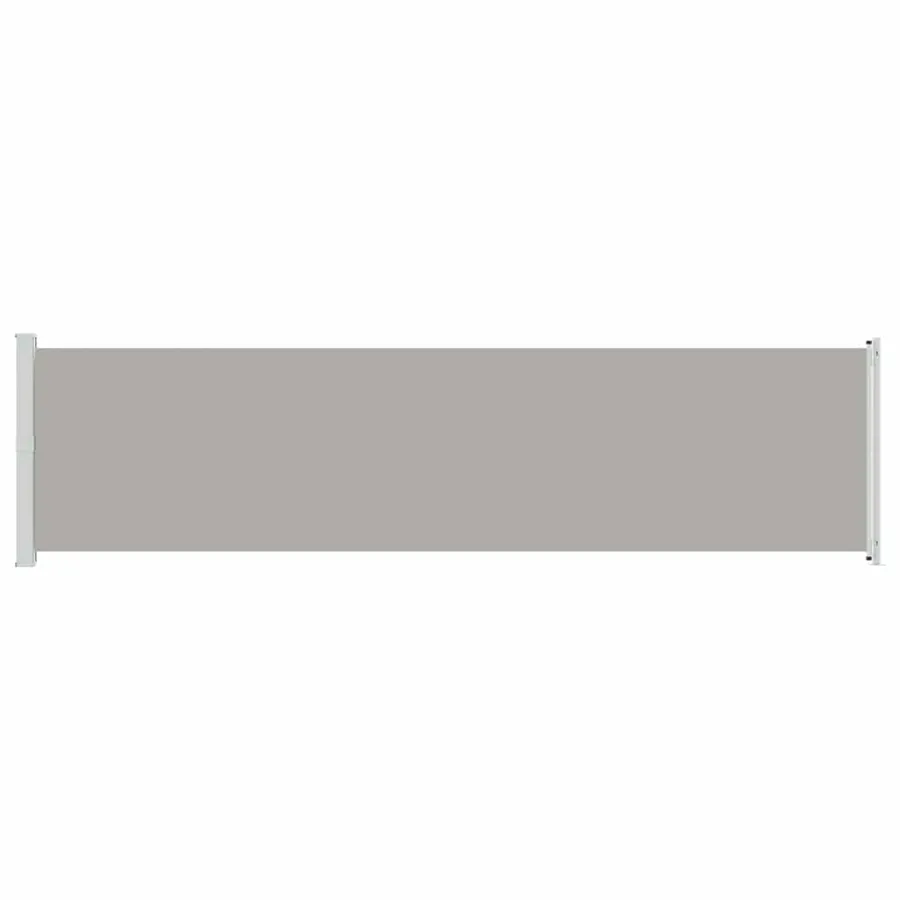 Retractable patio side awning 600x160 cm grey - 4