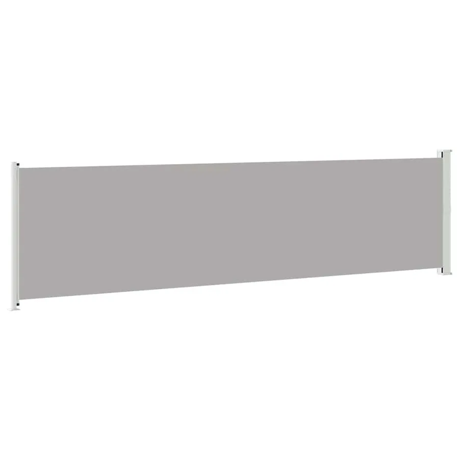 Retractable patio side awning 600x160 cm grey - 6