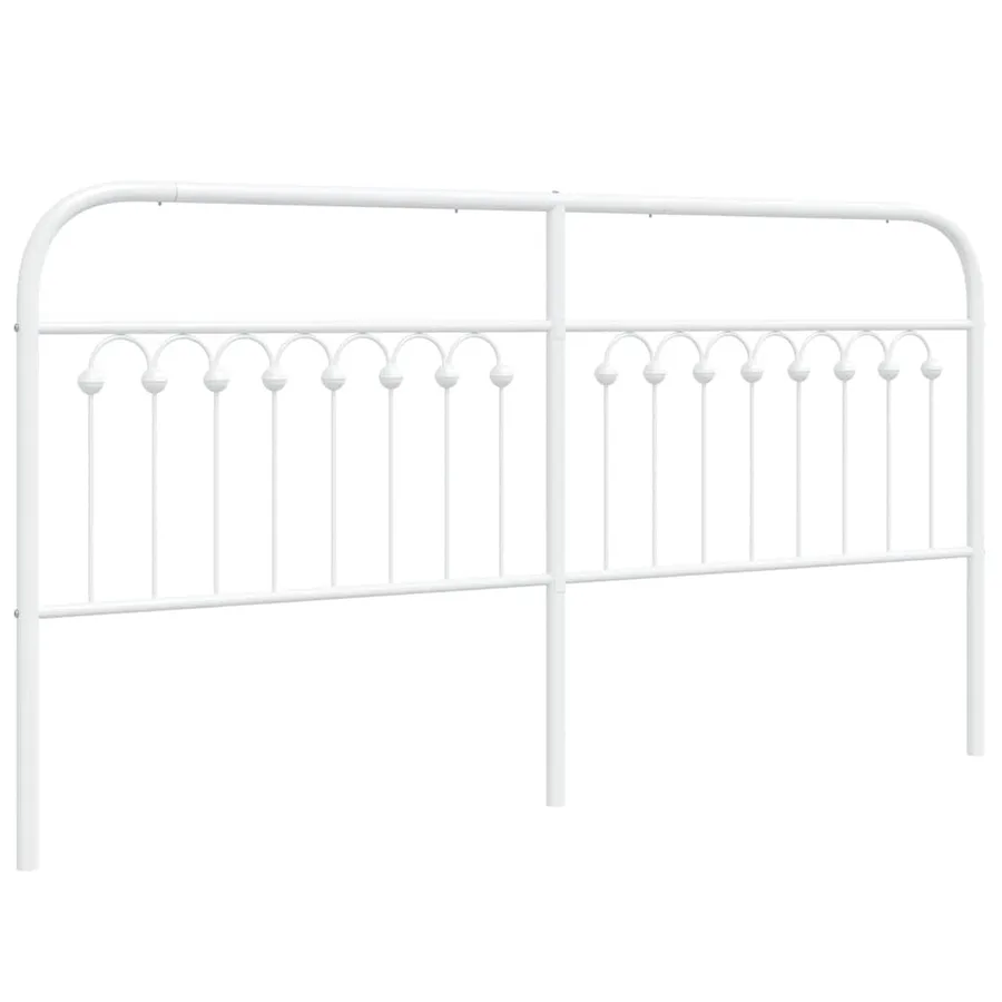 Tête de lit de remplacement métal blanc 180 cm - 2