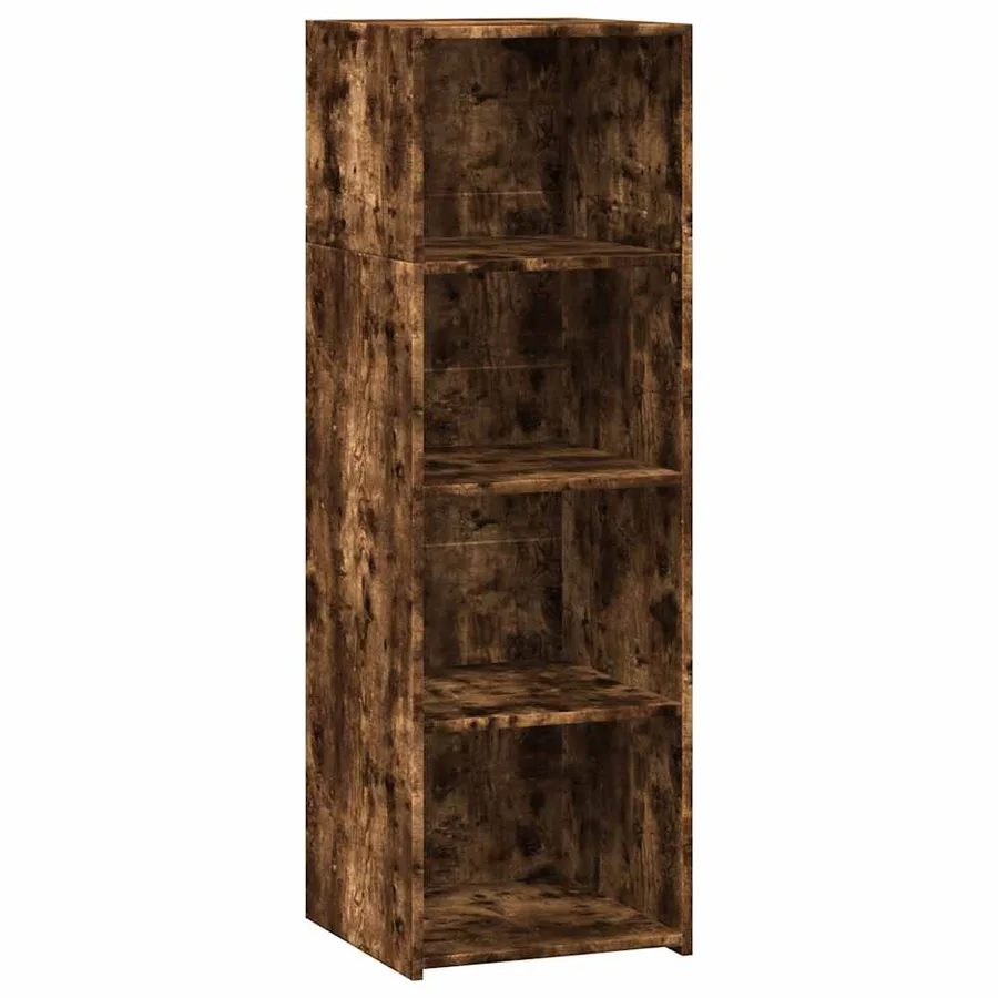 Buffet chêne fumé 40x41x124 cm bois d'ingénierie - 2