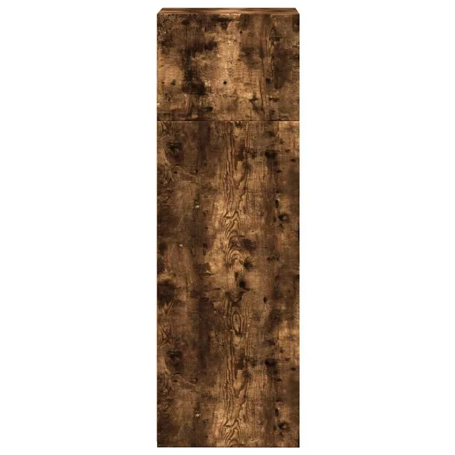 Buffet chêne fumé 40x41x124 cm bois d'ingénierie - 5