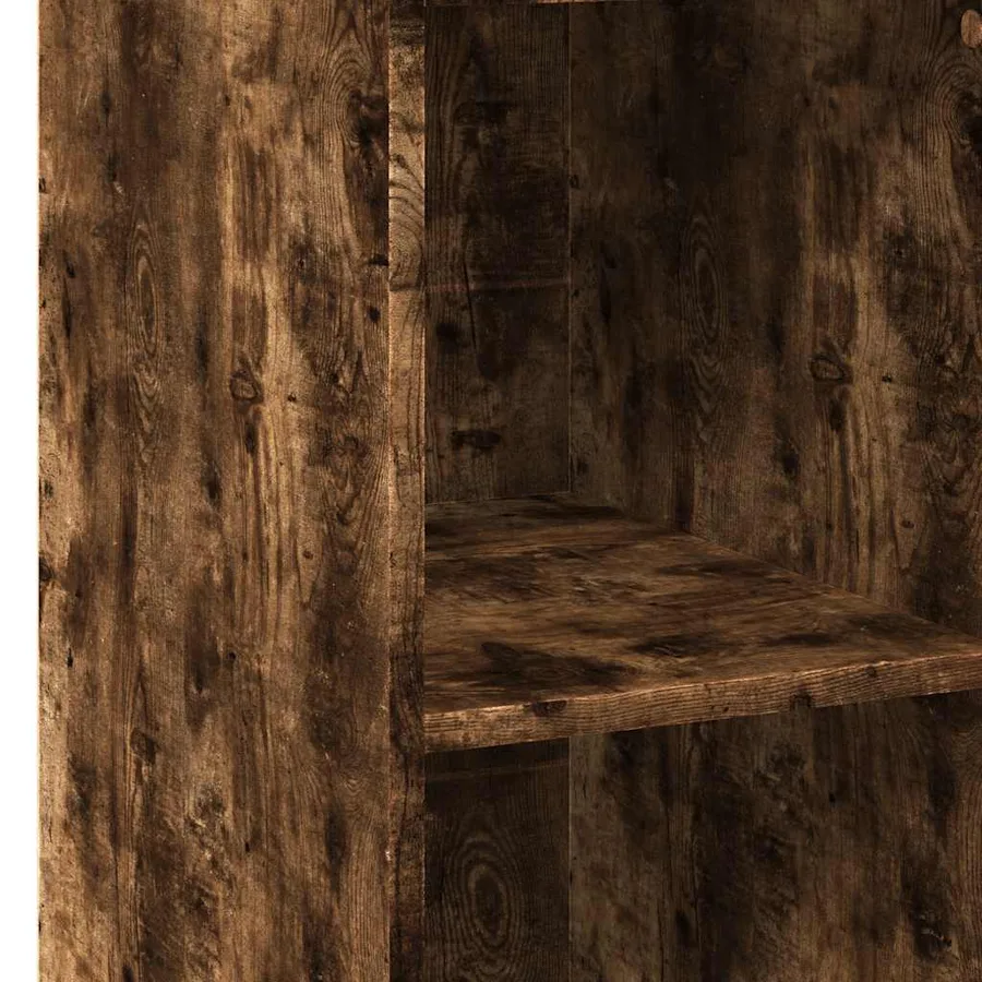 Buffet chêne fumé 40x41x124 cm bois d'ingénierie - 7