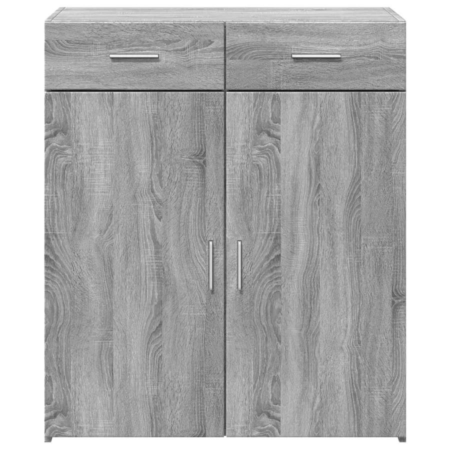 Buffet sonoma gris 80x42,5x93 cm bois d'ingénierie - 3