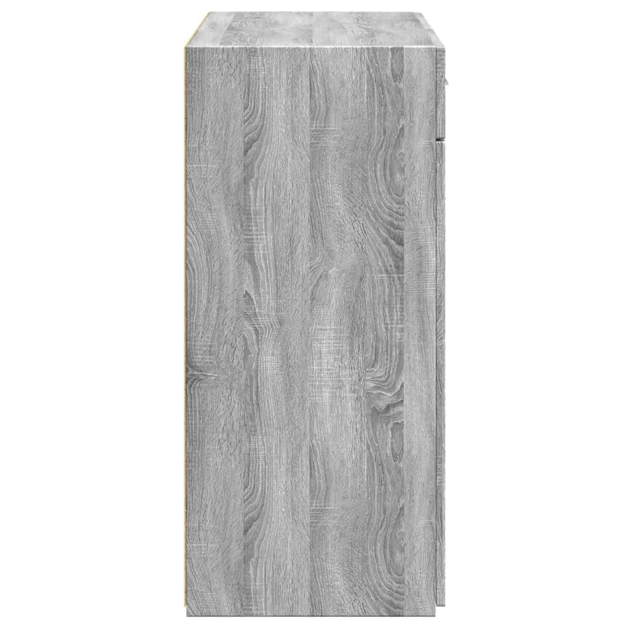 Buffet sonoma gris 80x42,5x93 cm bois d'ingénierie - 5