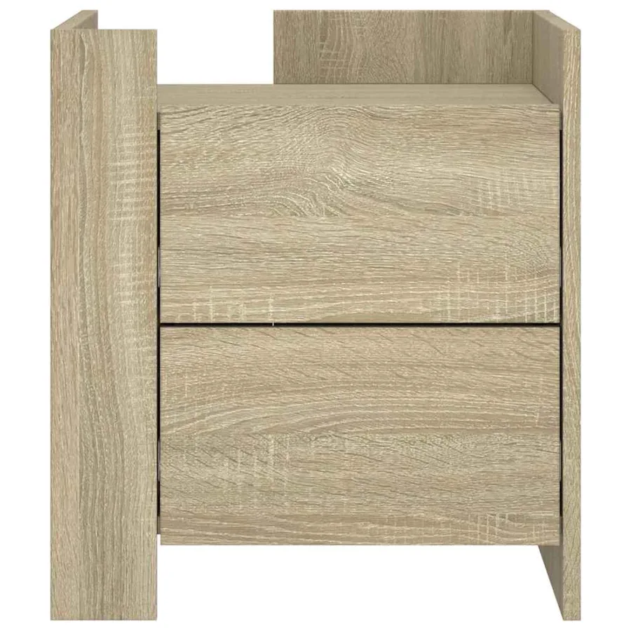 Table de chevet chêne sonoma 45x50x50 cm bois d’ingénierie - 4