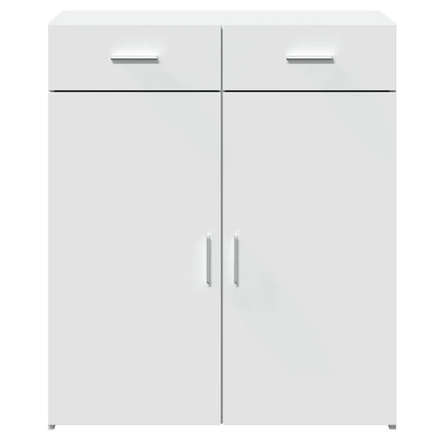Buffet blanc 80x42,5x93 cm bois d'ingénierie - 3