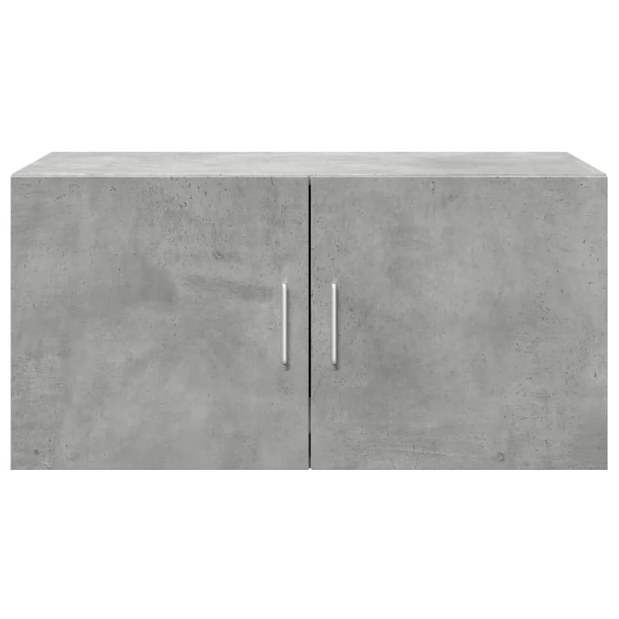 Armoire murale gris béton 80x42,5x40 cm bois d'ingénierie - 4