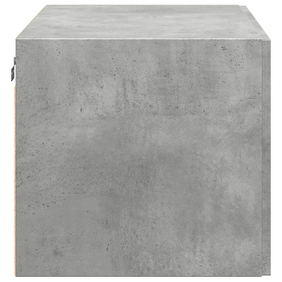 Armoire murale gris béton 80x42,5x40 cm bois d'ingénierie - 5