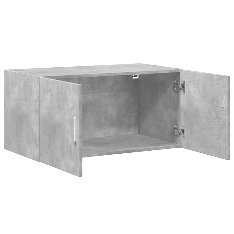 Armoire murale gris béton 80x42,5x40 cm bois d'ingénierie - 7