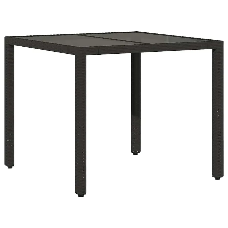 Ensemble de bistro de jardin 3 pcs coussins noir poly rotin - 4