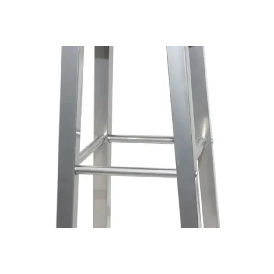 Tabouret de bar lot de 2 métal avec siège en MDF - 2