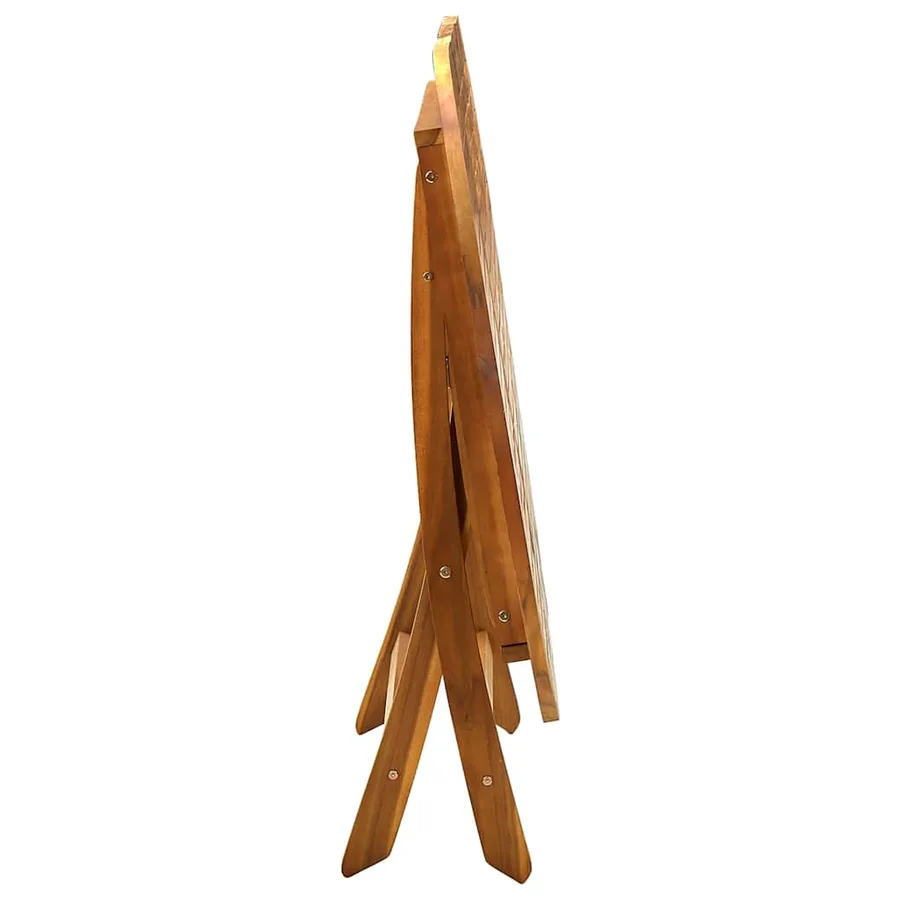 Ensemble à manger de jardin 9pcs bois d'acacia solide textilène - 7
