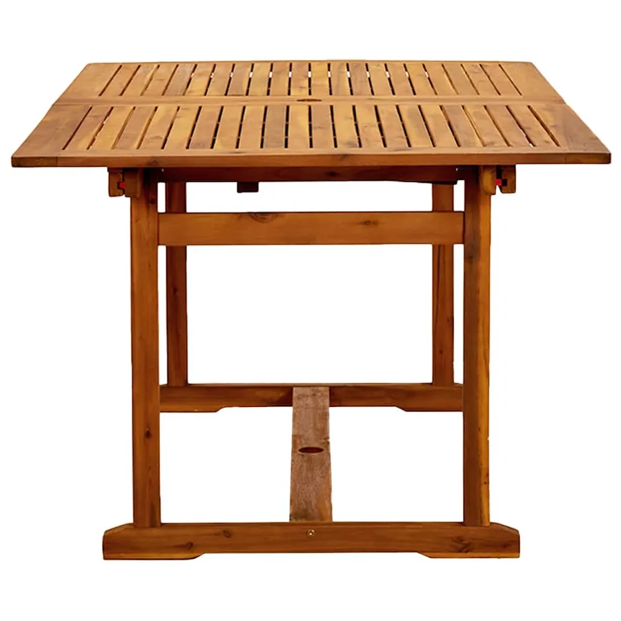 Ensemble à manger de jardin 5pcs bois d'acacia solide textilène - 5