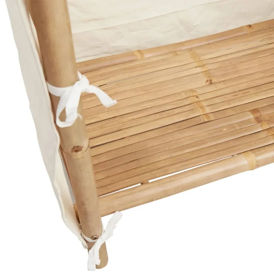 Garde-robe 110x45x170 cm bambou - 7