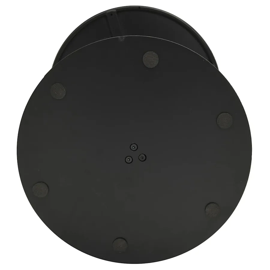 Table de jardin ronde noir Ø60x105 cm acier - 6