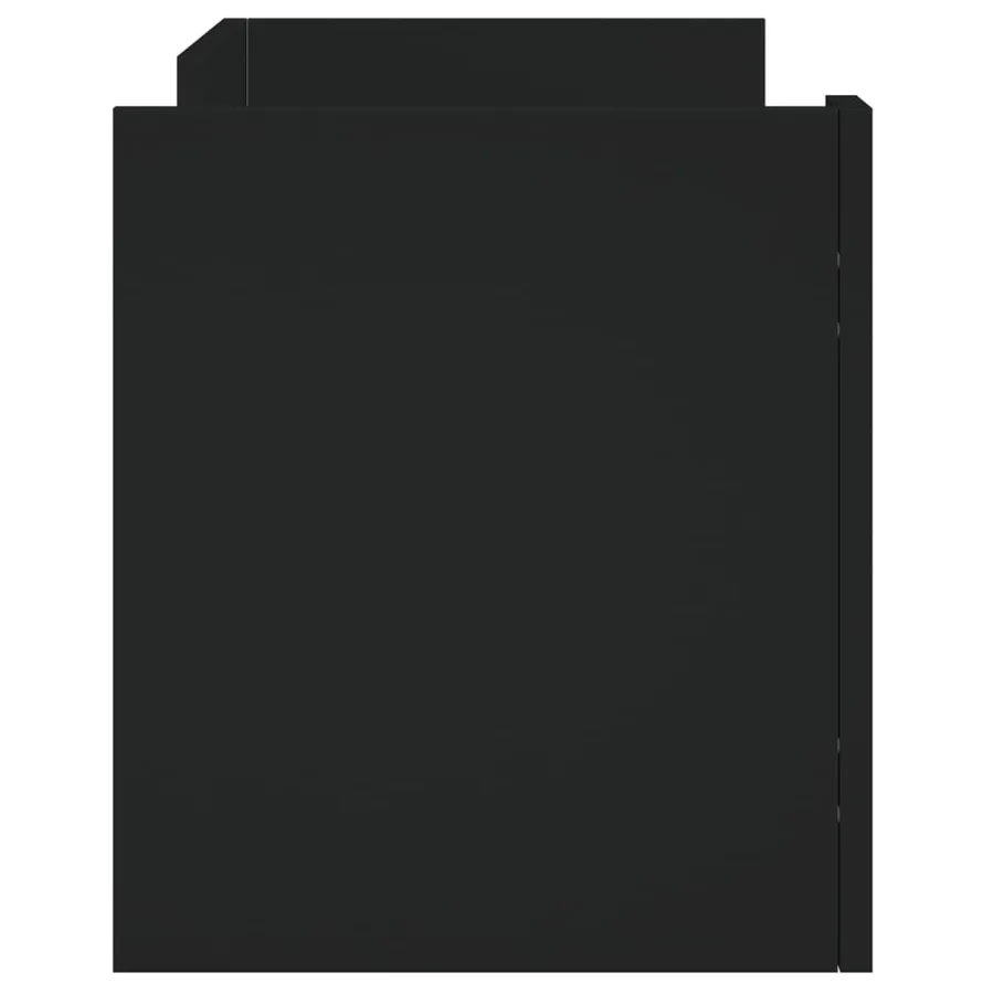 Meuble TV noir 80x35x40 cm bois d’ingénierie - 5