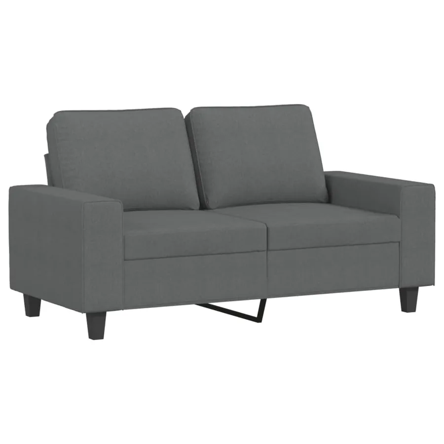 Ensemble de canapés 3 pcs gris foncé tissu - 3