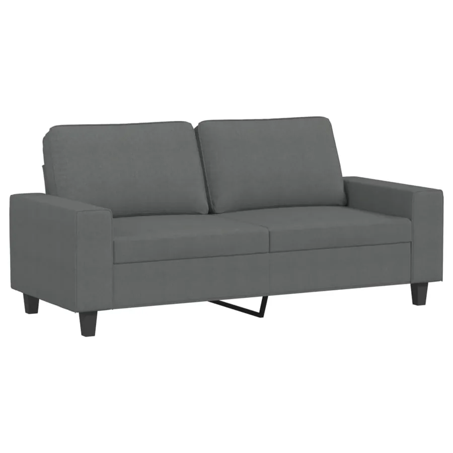 Ensemble de canapés 3 pcs gris foncé tissu - 4