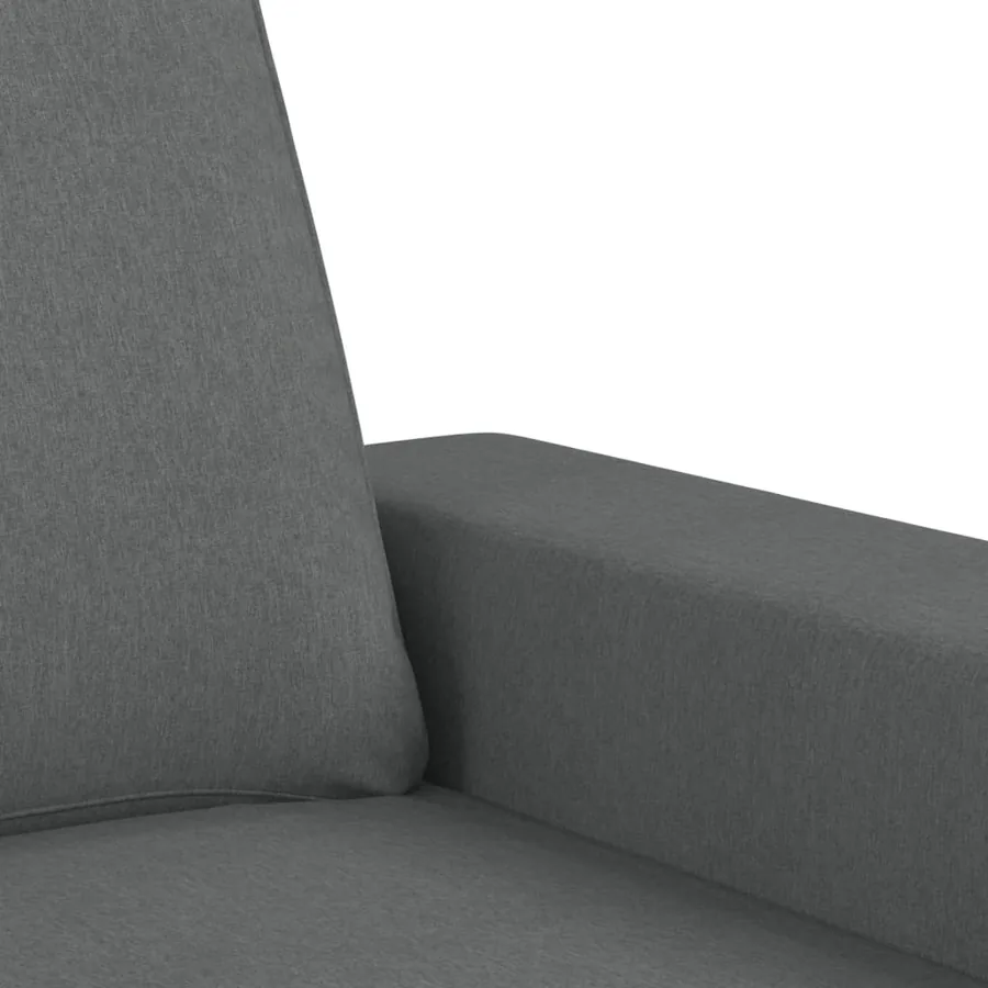 Ensemble de canapés 3 pcs gris foncé tissu - 6
