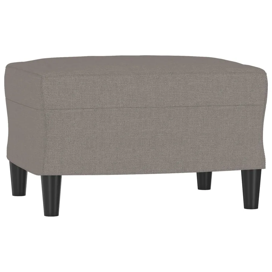 Canapé à 3 places avec repose-pieds Taupe 180 cm Tissu - 5