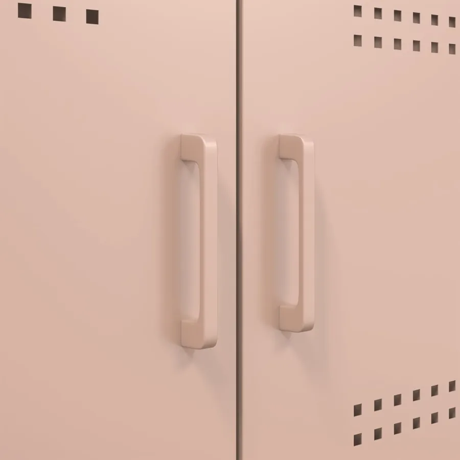 Meuble TV rose 68x39x50,5 cm acier - 11