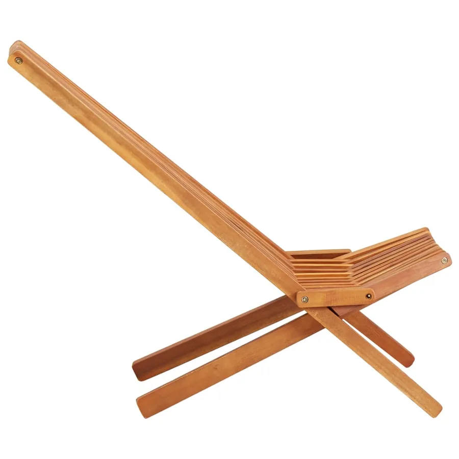Chaises pliables d'extérieur lot de 2 Bois d'acacia solide - 4