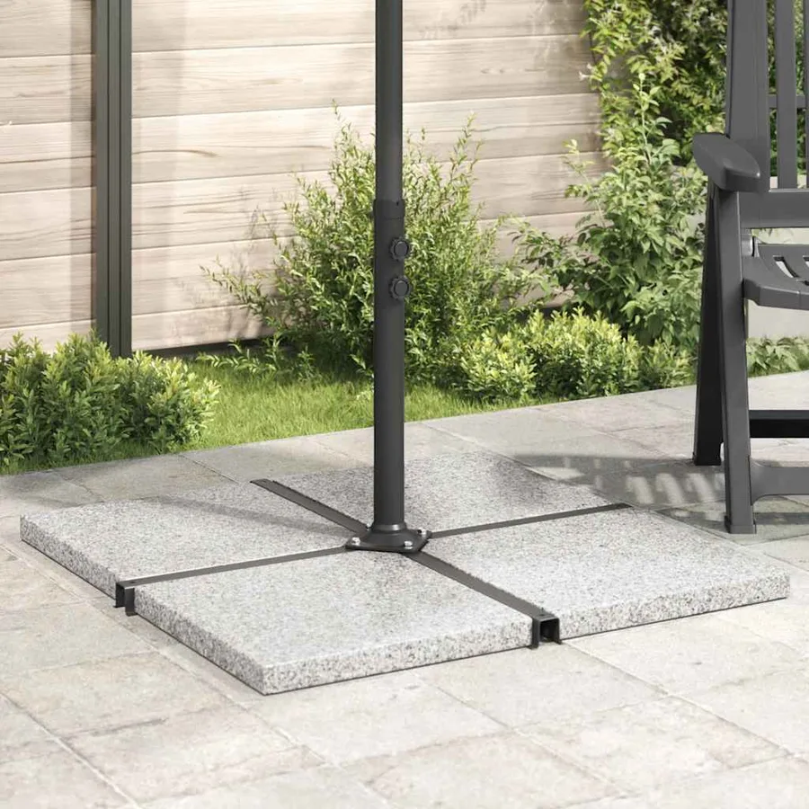 Square parasol weight plate Granite 25 kg Grey - 3