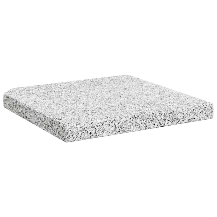 Plaque de poids carrée pour parasol Granit 25 kg Gris - 7