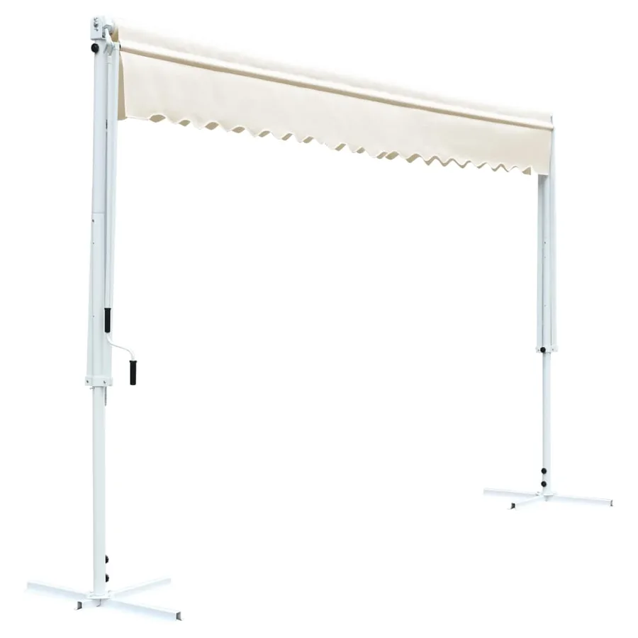 Freestanding awning 600 x 300 cm Cream - 4