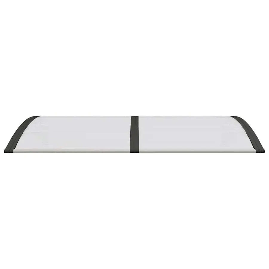 Door canopy Black and transparent 150x75 cm Polycarbonate - 4