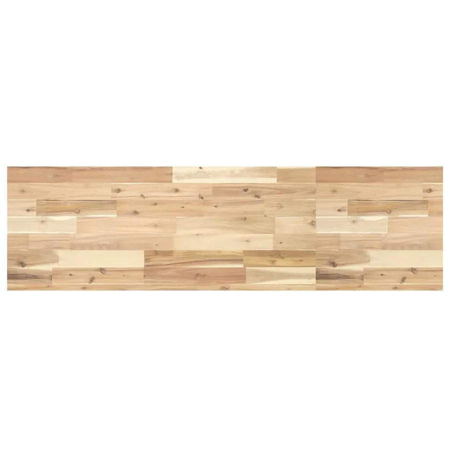 Étagère de vasque murale acier et bois massif d'acacia - 8