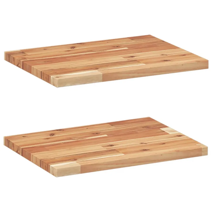 Étagères flottantes 2 pcs 40x30x2 cm acacia massif à l'huile - 2