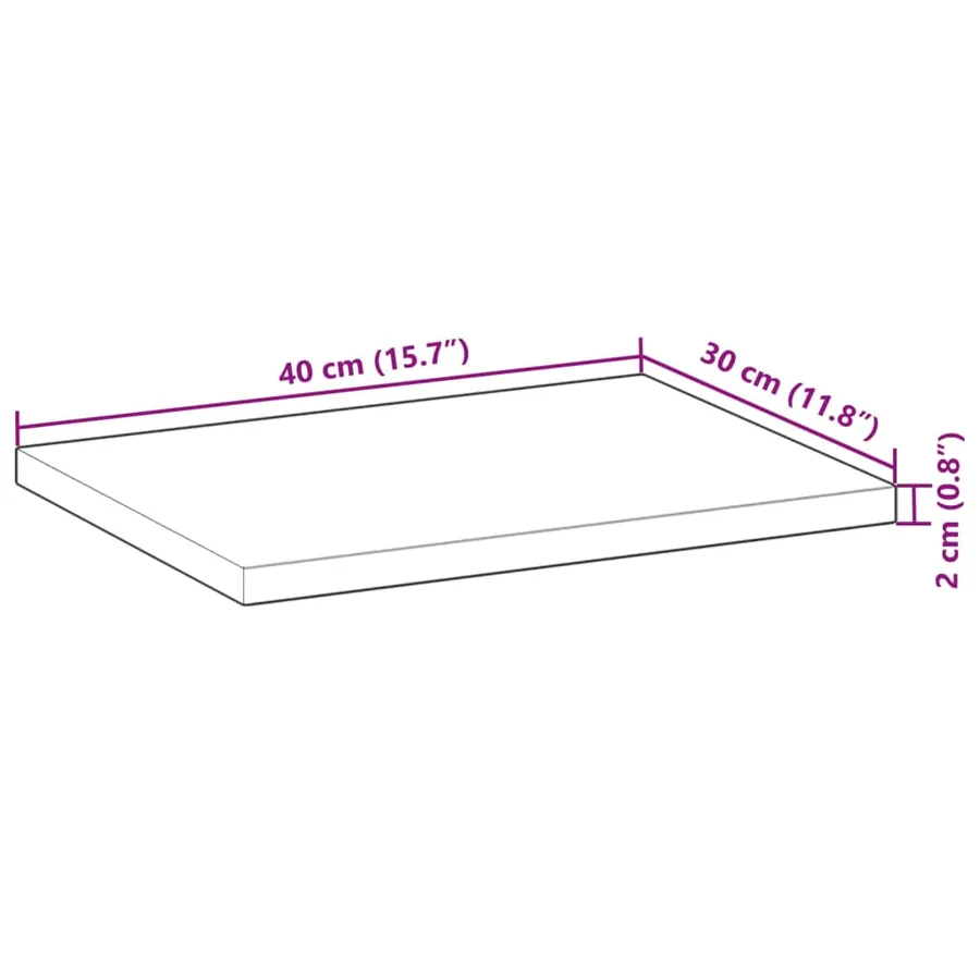 Étagères flottantes 4 pcs 40x30x2 cm acacia massif à l'huile - 9