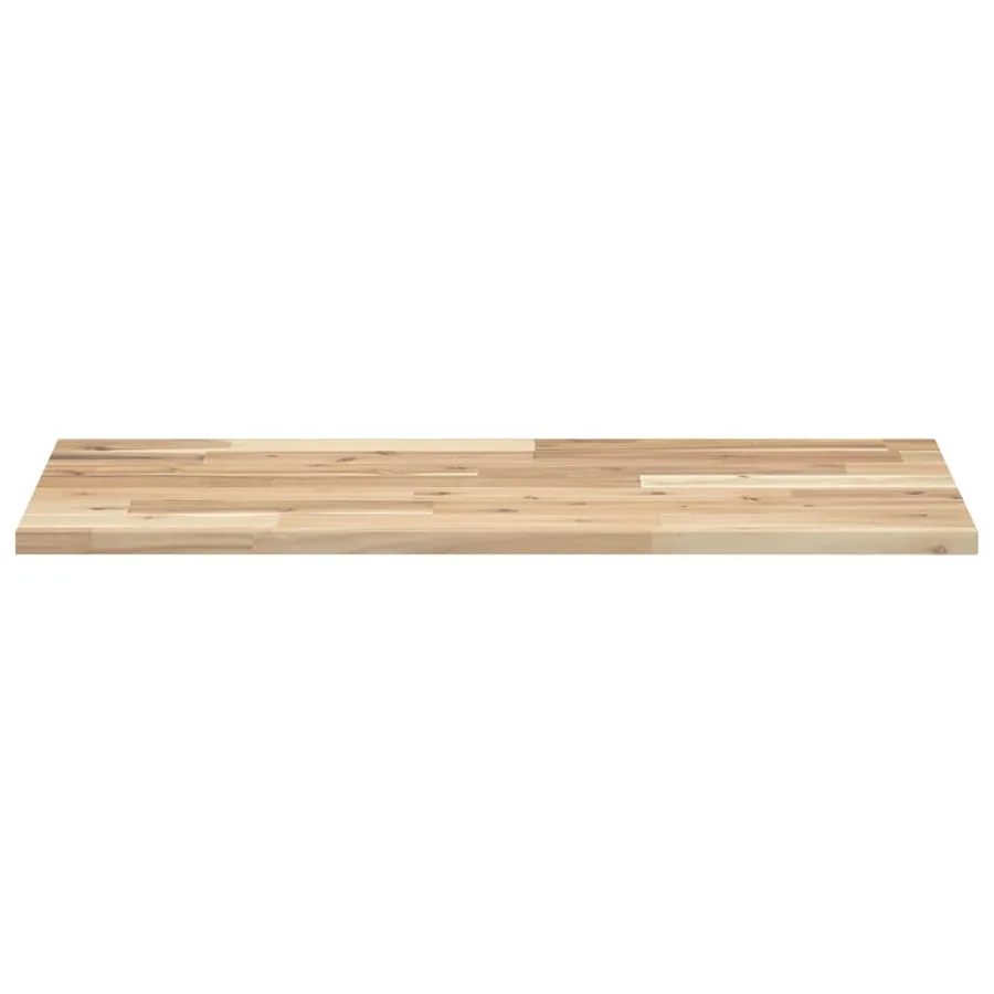 Dessus de meuble de salle de bain non traité bois d'acacia - 3